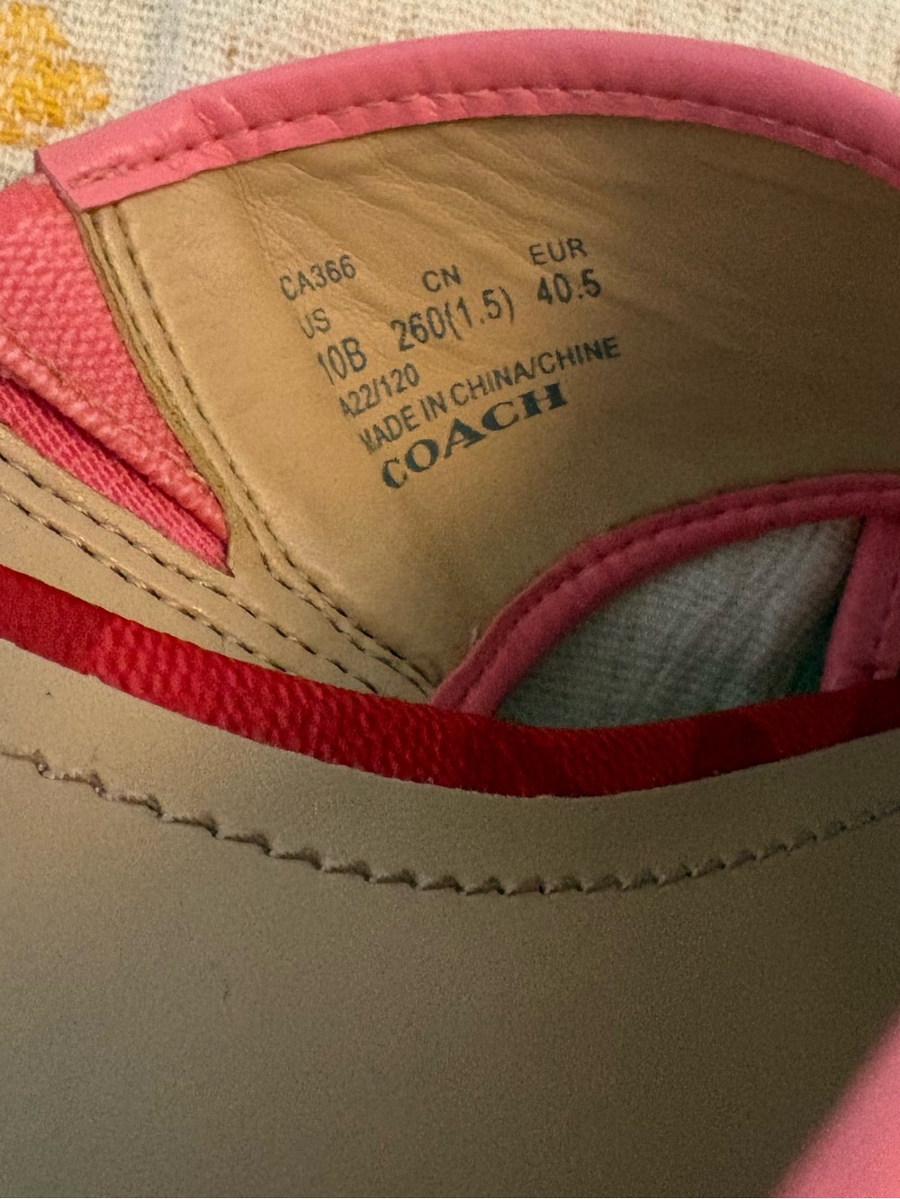 Coach Y2K 2000’s Pink Crisscross Espadrille Slide Sandals - Picture 11 of 11